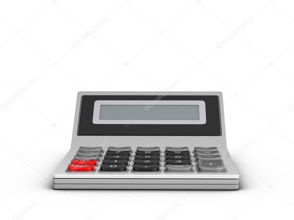 Calculator on white