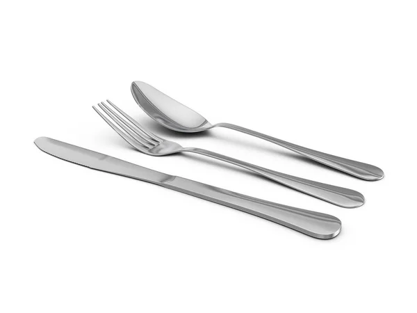 stock image Cutlery on white