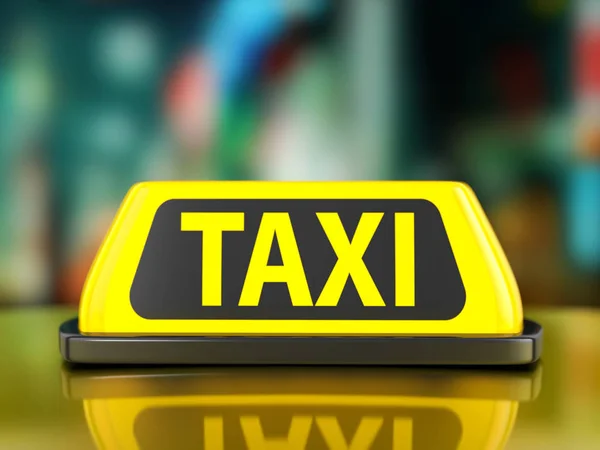 Táxi sinal fundo — Fotografia de Stock