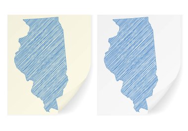 Illinois karalama harita