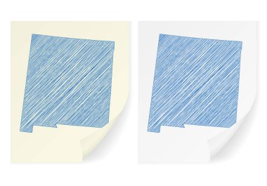 New Mexico karalama harita