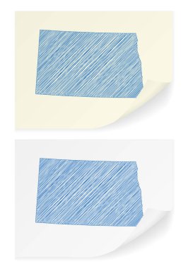 Kuzey Dakota karalama harita