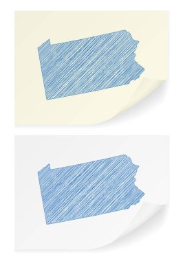 Pennsylvania karalama harita