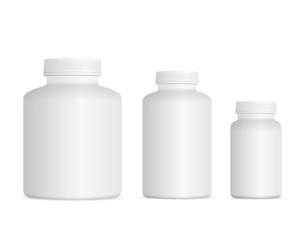 Medicina pillola bottiglia set — Vettoriale Stock