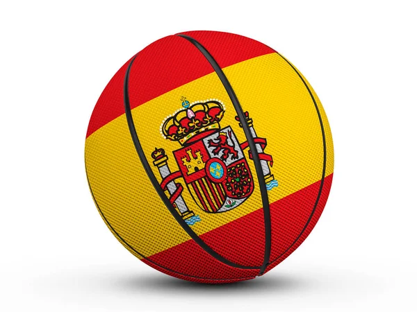 Basketballfahne Spanien — Stockfoto