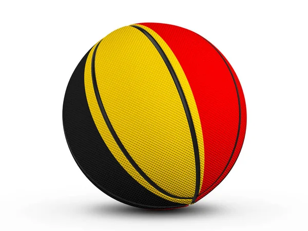 Μπάλα μπάσκετ σημαία Βέλγιο — Φωτογραφία Αρχείου