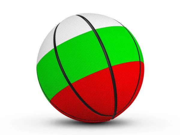 Μπάλα μπάσκετ σημαία Βουλγαρίας — Φωτογραφία Αρχείου