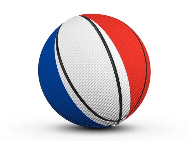 Baloncesto pelota bandera de Francia — Foto de Stock