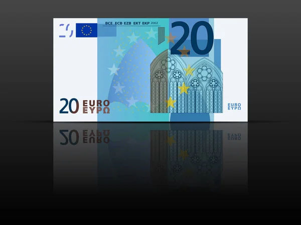 Twintig euro biljet — Stockvector