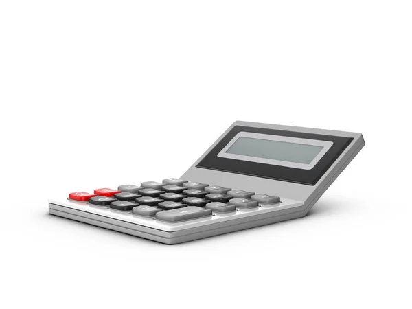 Calculator op wit — Stockfoto