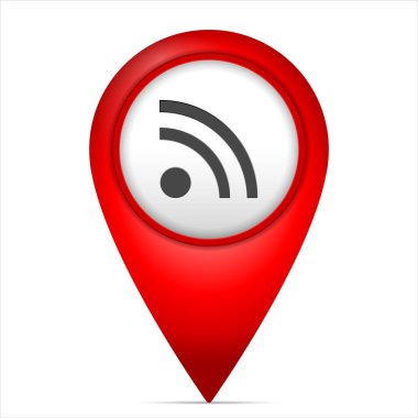 Harita işareti Rss simgesi olan
