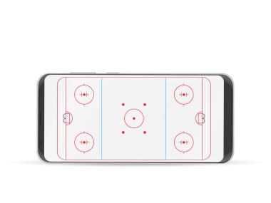 Akıllı telefon hokey rink