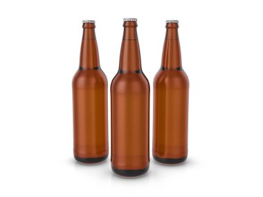 Beyaz bira şişeleri