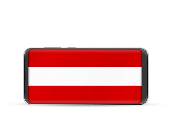 Смарт-телефон прапор Австрії — стоковий вектор