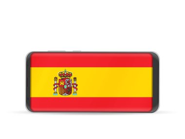 Akıllı telefon İspanya bayrağı