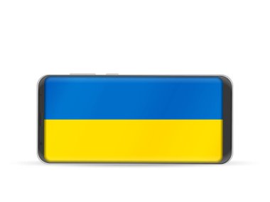 Akıllı telefon Ukrayna bayrağı