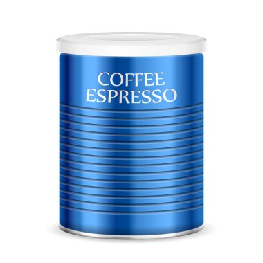 Beyaz üzerine kahve teneke kutu