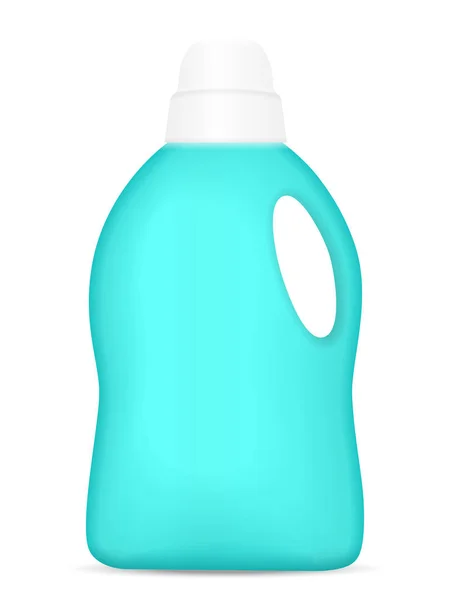 Waschmittelflasche auf weiß — Stockvektor
