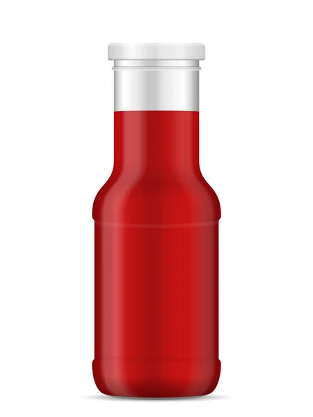 Bottle with sauce — Stock Vector