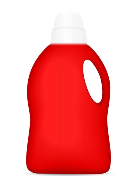 Пляшка миючого засобу на білому — стоковий вектор