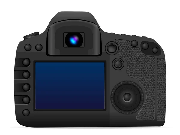 Photo camera on white — Stock Vector
