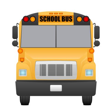 Otobüsünün üstüne beyaz