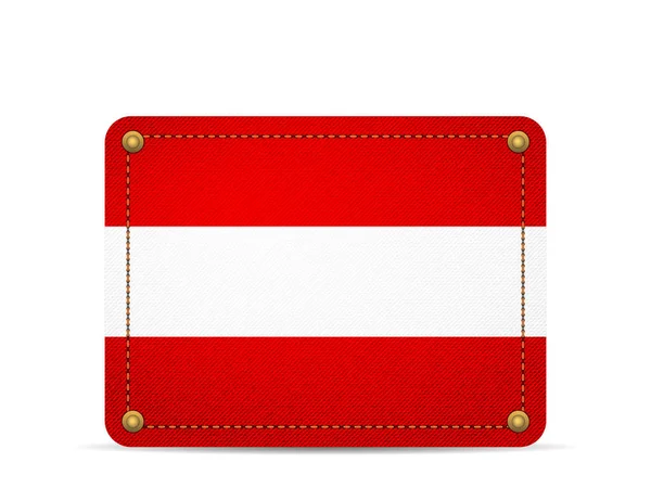 Прапор Австрії джинсового — стоковий вектор