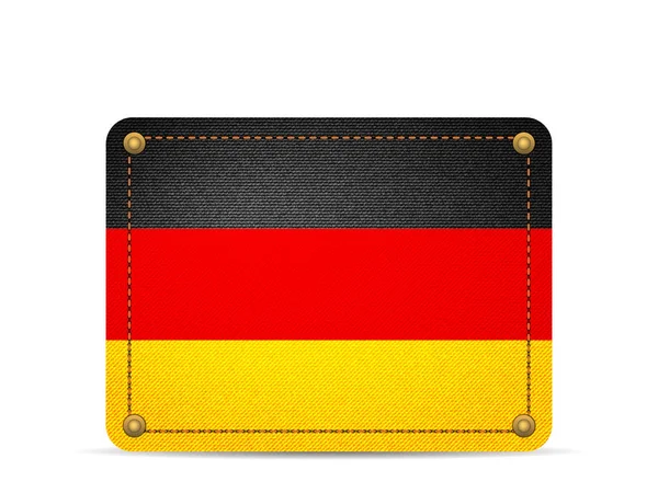 Denim Germany flag — Stock Vector