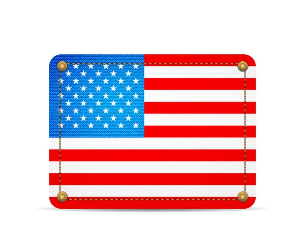 Denim usa vlag — Stockvector