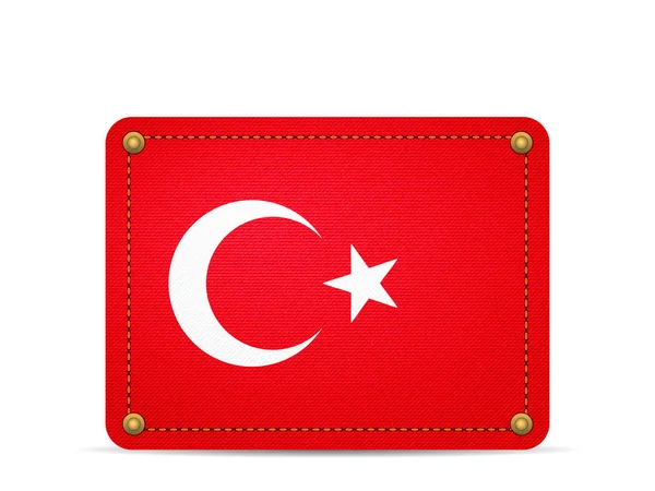 Bandeira de Denim Turkey —  Vetores de Stock