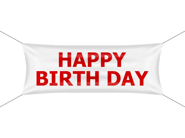 Banner happy birth day — Stock Vector