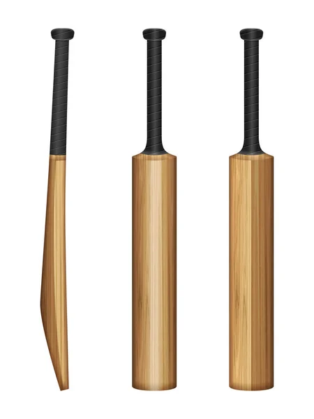Cricket bat zestaw — Wektor stockowy