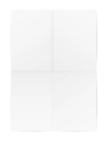 Składany papier biały — Wektor stockowy