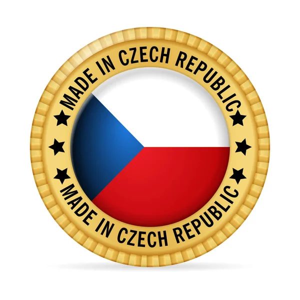 Значок, виготовлений у Чехії — стоковий вектор