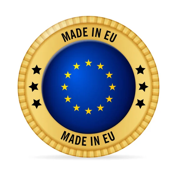 Ícone fabricado na UE —  Vetores de Stock