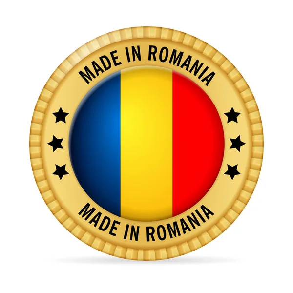 Icona realizzata in Romania — Vettoriale Stock