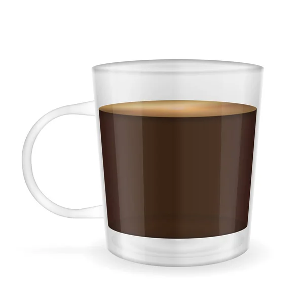 Egy csésze eszpresszó kávé. — Stock Vector