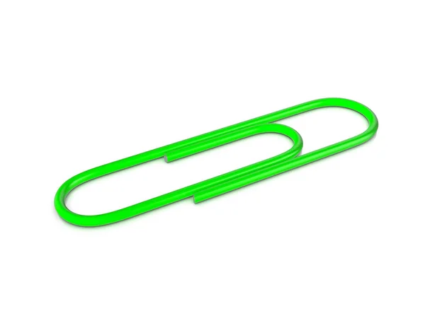 Paper clip on white — Stock Photo, Image