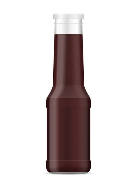 Botella con salsa — Vector de stock