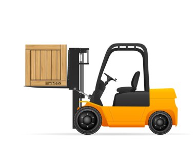 Ahşap kutulu Forklift