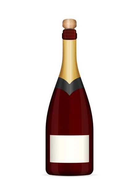 Üveg pezsgő — Stock Vector