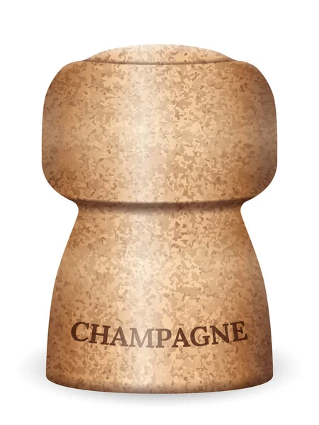 Cortiça de champanhe — Vetor de Stock