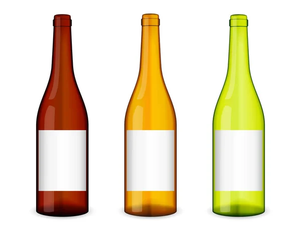 Botellas — Vector de stock