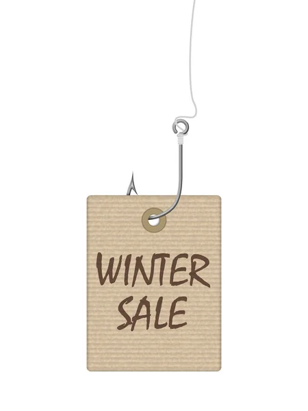 Winter verkoop label — Stockvector