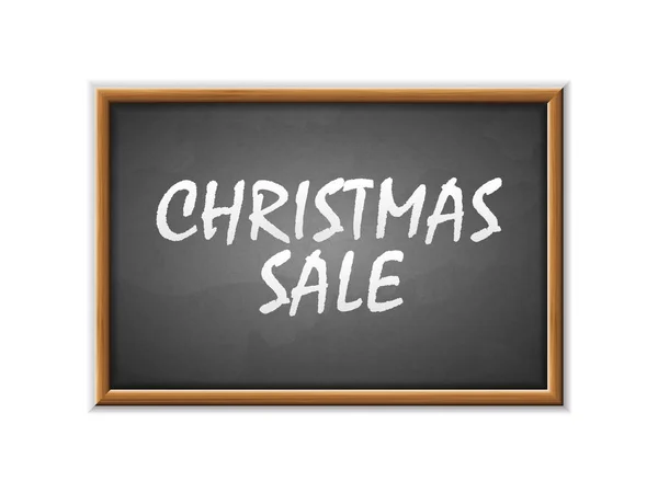 Christmas Sale Written Blackboard Vector Illustration — Stock Vector