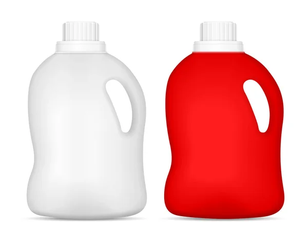 Set med rengörings medels flaska — Stock vektor