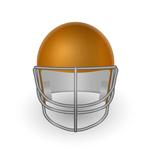 Football helmet front — Stock Vector