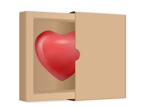 Srdce v poli — Stockový vektor