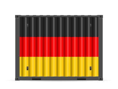 Cargo container Germany flag
