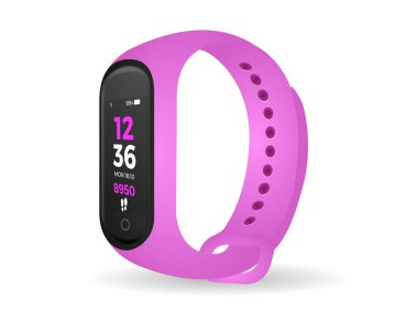 Beyaz arka plandaki akıllı bant. Vektör illüstrasyonu.